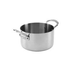 Gryte med lokk 5 l, rustfri