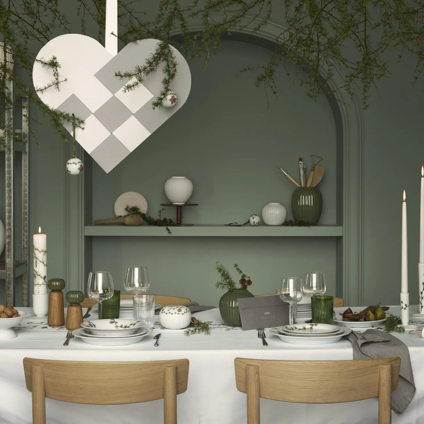 Hammershøi Christmas lysestake