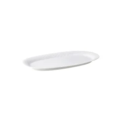 Hammershøi ovalt serveringsfat 40x22.5 cm, hvit
