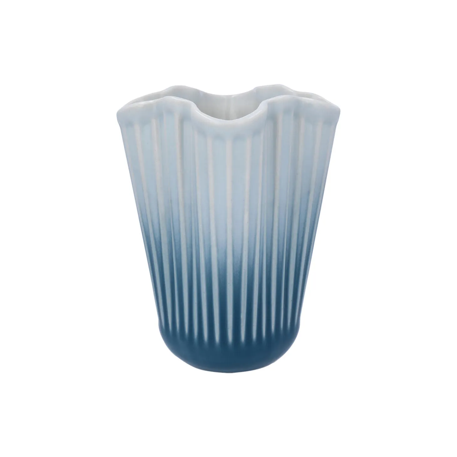 Hammershøi Unfold Vase, blå