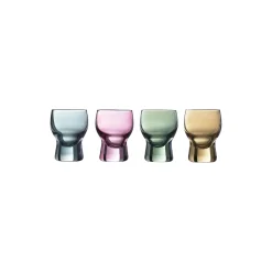 Happy shot glass 4-pk, flerfarget