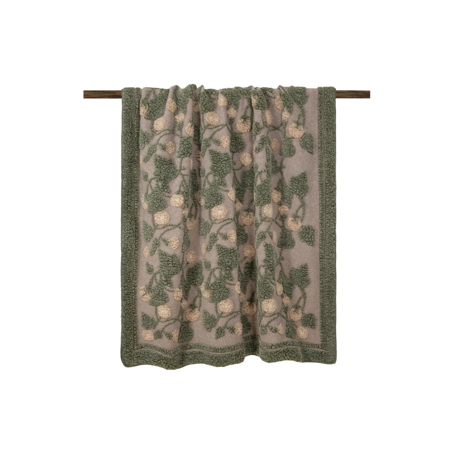 Harmony Boiled Wool pledd, green