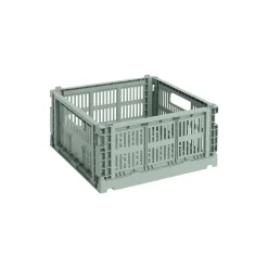 HAY Colour Crate Medium Square, sage green