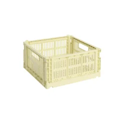 HAY Colour Crate Medium Square, light yellow