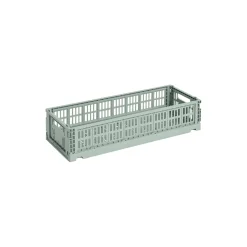 HAY Colour Crate Mini Oblong, sage green