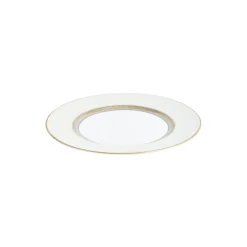 HELIA Plate, hvit og turkis/gull