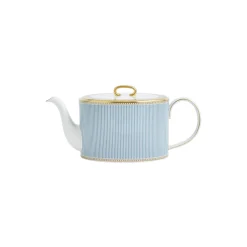 HELIA Teapot, hvit og turkis/gull