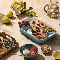 Heritage rektangulært fat 32 cm, bleu riviera