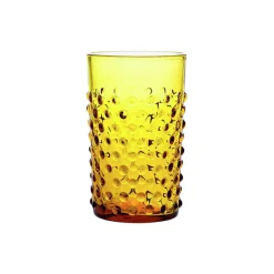 Hobnail Glass 20 cl, amber