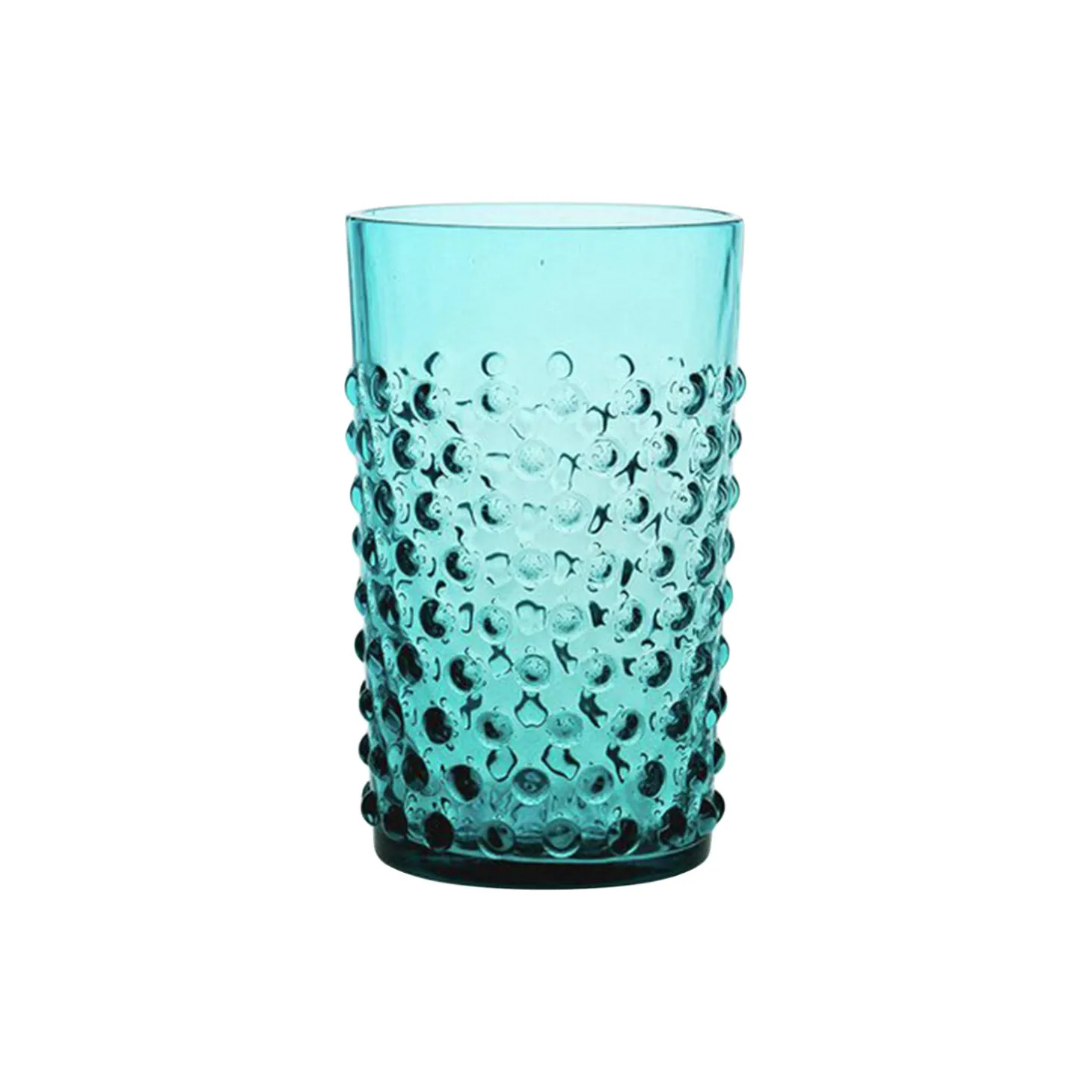 Hobnail Glass 20 cl, aquamarine