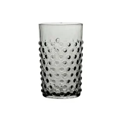 Hobnail Glass 20 cl, grey smoke