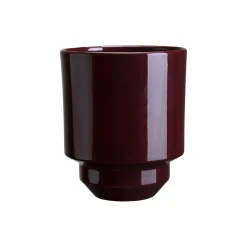 Hoff GLAZED potte, deep burgundy