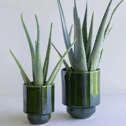 Hoff GLAZED potte, emerald green