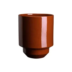 Hoff GLAZED potte, rusty red