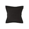Hotel Velvet Sham with Embroidery, dark gray