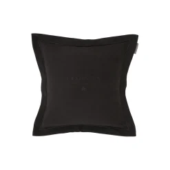 Hotel Velvet Sham with Embroidery, dark gray