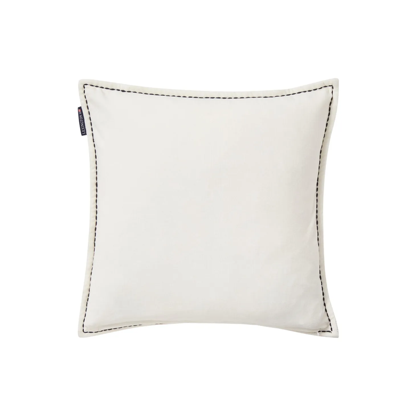 House Velvet Pillow Cover, white multi