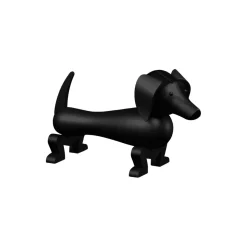 Hund liten, mørk beiset eik