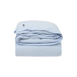 Icons Striped Cotton Seersucker dynetrekk, blue/white