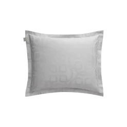 Jacquard Monogram putetrekk, light grey