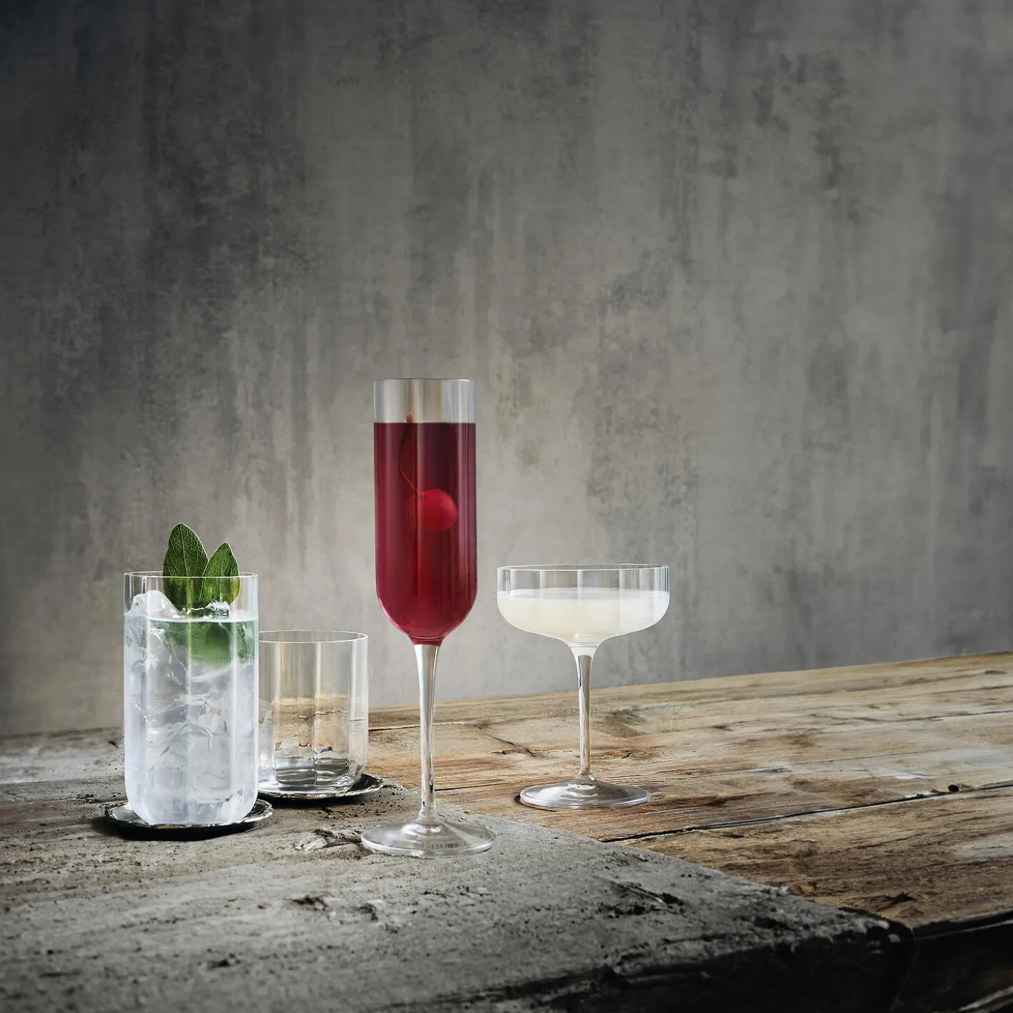 Jazz ølglass/long drink glass 4 stk.