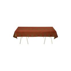 Juleduken Damaskduk, Christmas red