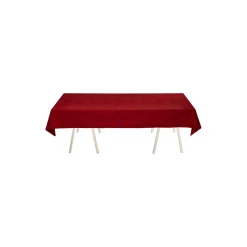 Juleduken Damaskduk, deep red