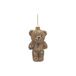 Juleornament bamse, gull