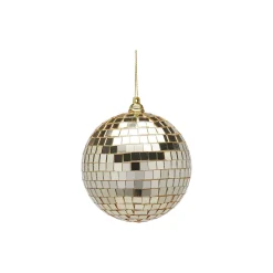 Juleornament speil, lys gull