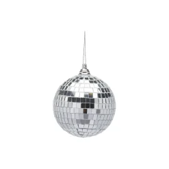 Juleornament speil, sølv