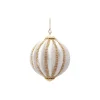 Juleornament velur, ivory