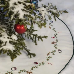 Juletreteppe, hvit