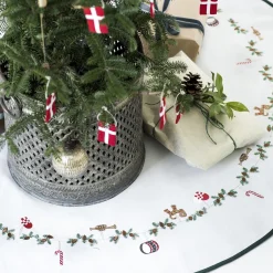 Juletreteppe, hvit