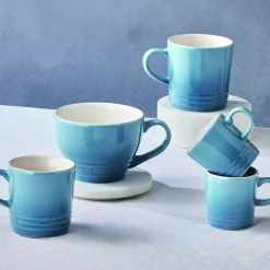 Jumbo kaffekopp, chambray