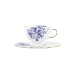 Kaffekopp og sauser, blå