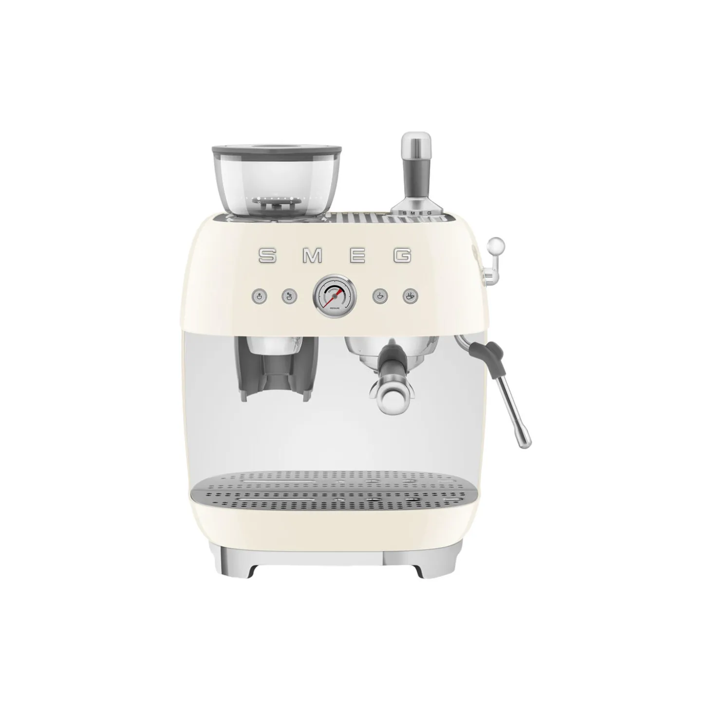 Kaffetrakter med kvern, krem