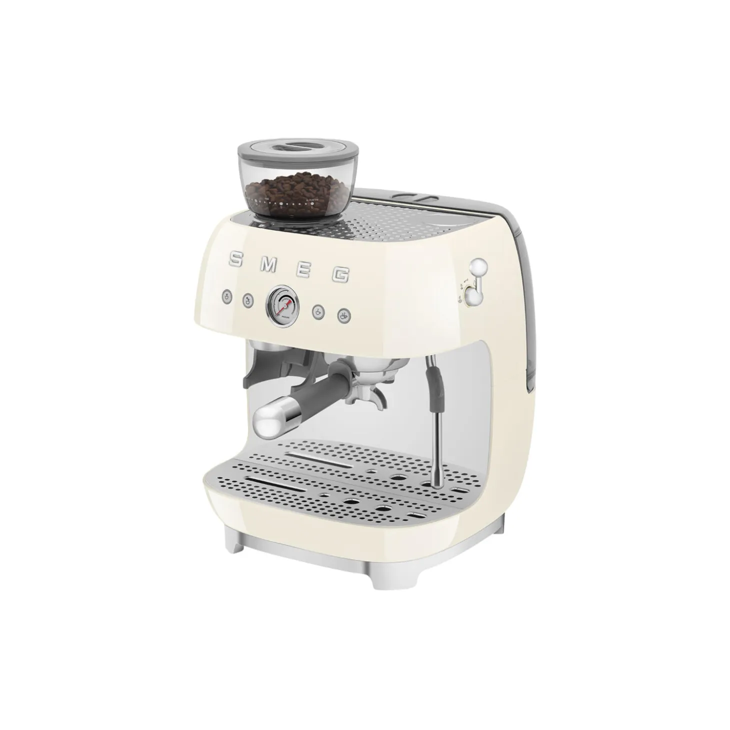 Kaffetrakter med kvern, krem