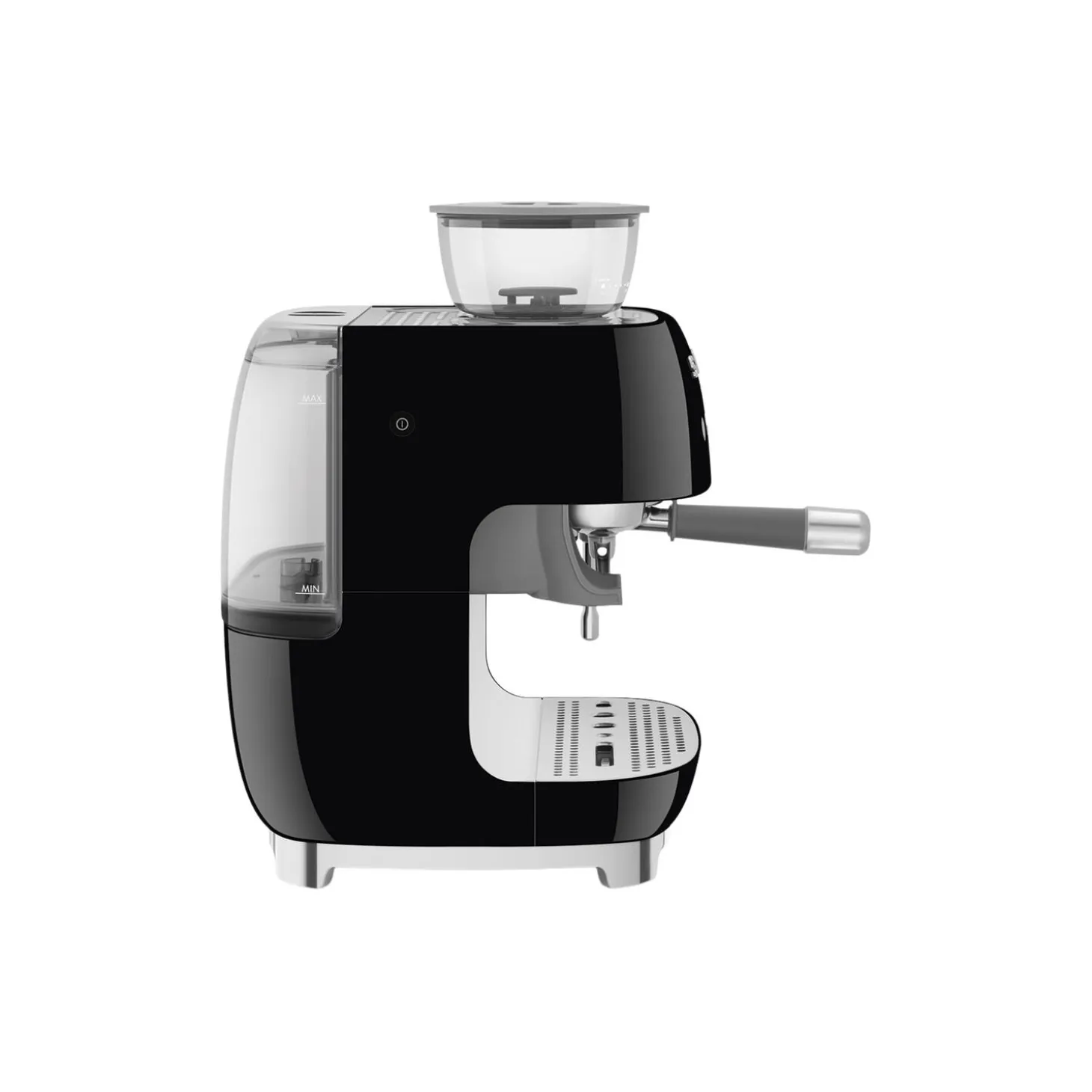Kaffetrakter med kvern, shiny black