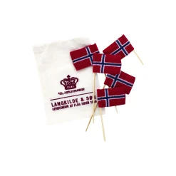 Kakeflagg norske flagg, rød, hvit, blå