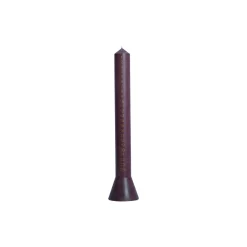 Kalenderlys Hyggelyset, plum/gold