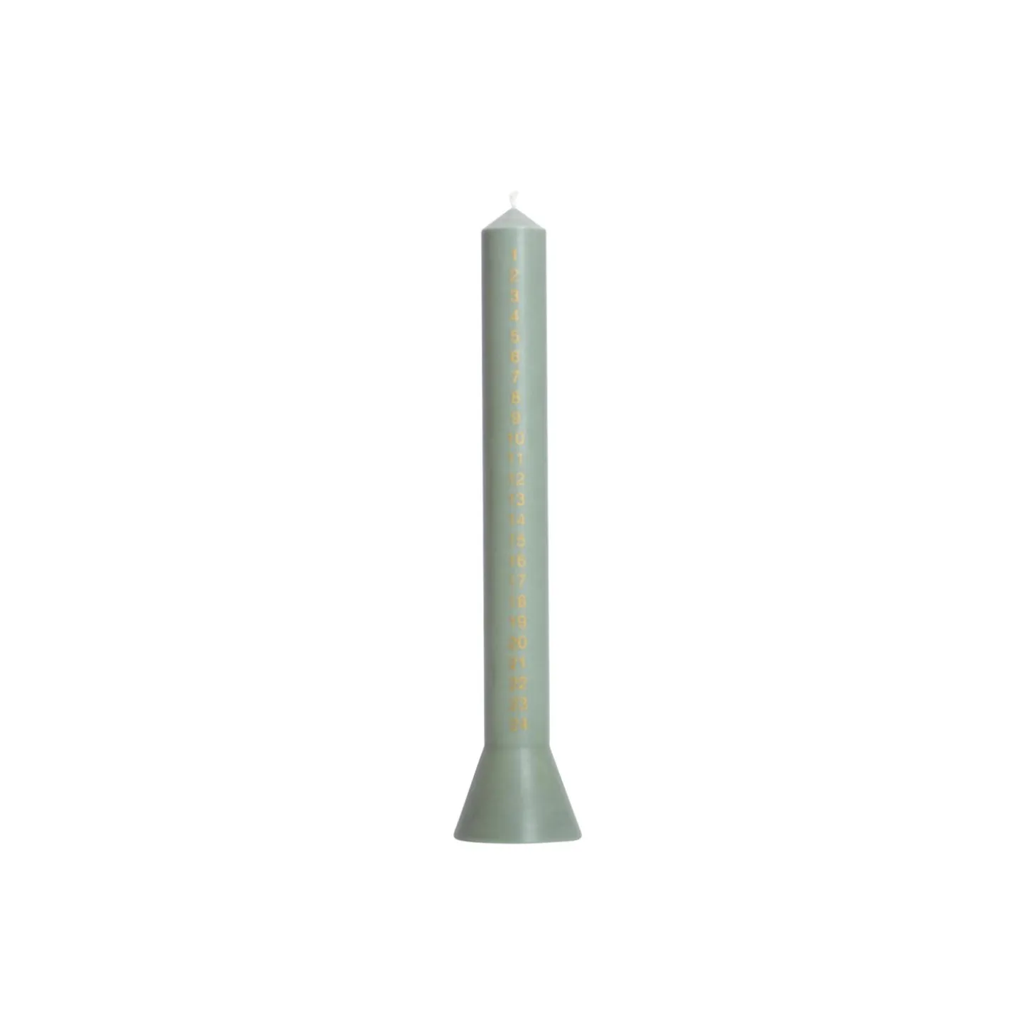Kalenderlys Hyggelyset, sage/gold