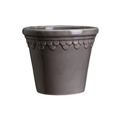 Københavner GLAZED krukke, pearl grey