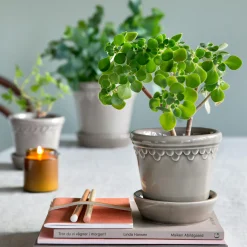 Københavner GLAZED krukke, pearl grey