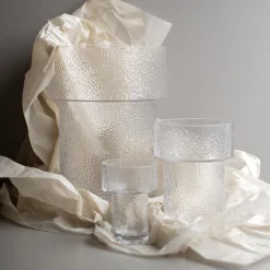 KEEPER structure vase small, clear