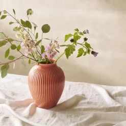 Knabstrup vase ripple, korall