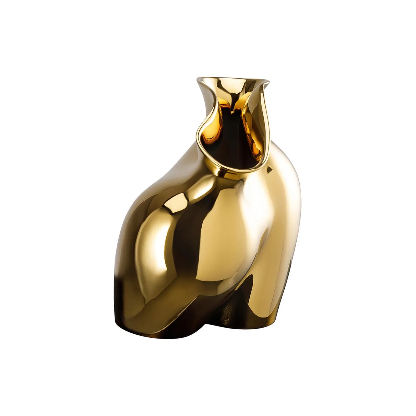 La Chute Gold titan Vase La Chute 26 cm