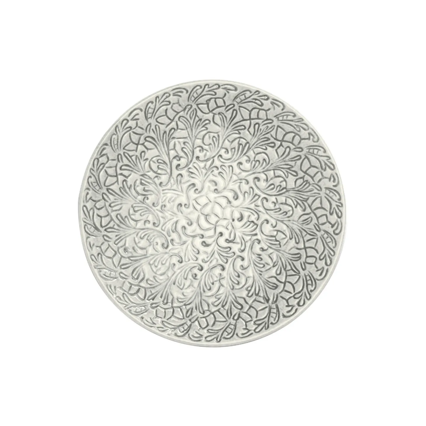 Lace tallerken 20 cm, grey