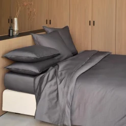 Lattice Duvet Cover, carbon