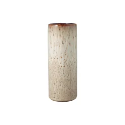 Lave cylinder vase, beige