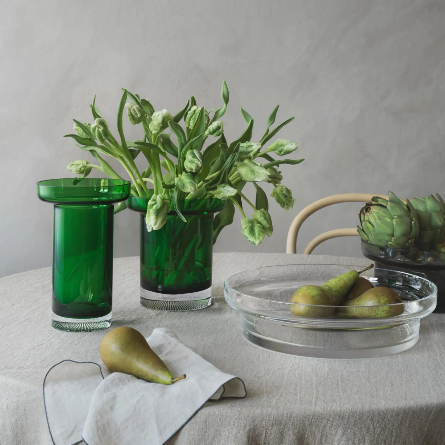 Limelight Rose Vase, green